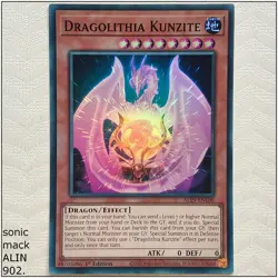 Dragolithia Kunzite - ALIN-EN100 - Super Rare 1st Edition Yugioh - Image 1