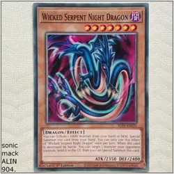 Wicked Serpent Night Dragon - ALIN-EN031 - Common 1st Edition Yugioh - Image 1