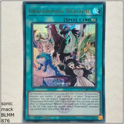 Dragonmaid Welcome - BLMM-EN066 - Ultra Rare 1st Edition Yugioh - Image 1