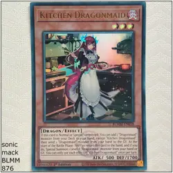 Kitchen Dragonmaid - BLMM-EN058 - Ultra Rare 1st Edition Yugioh - Image 1