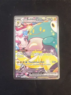 Iono's Bellibolt EX Journey Together SIR Card 183/159 Pokemon Card TCG Near Mint - Image 3