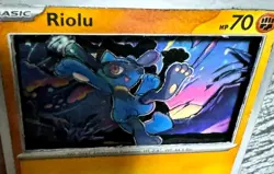 3D Pokemon Custom Art Riolu Card 050/131 PRE 2015 - Image 2