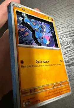 3D Pokemon Custom Art Riolu Card 050/131 PRE 2015 - Image 3