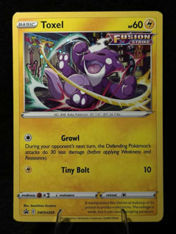 Pokemon TCG Toxel SWSH209 SWSH: Sword & Shield Promo Cards Holo NM - Image 1
