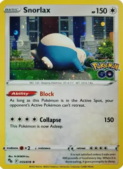 Snorlax 055/078 Cosmos Holo Promo Pokemon Card NM - Image 1