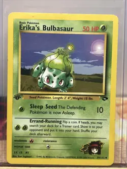 Erika's Bulbasaur - 39/132 - 1st Edition Gym Challenge Set - Pokemon Card - Image 1