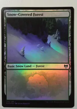 Snow-Covered Forest (284) *FOIL* Magic MtG x1 Kaldheim SP - Image 1