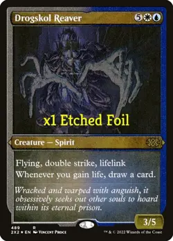 MTG Etched Foil Double Masters 2022 2X2 Drogskol Reaver MINT - Image 1