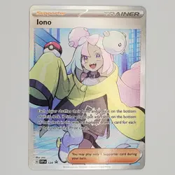 Iono 124 - Pokemon SV Scarlet & Violet Black Star Promo Full Art Trainer Holo NM - Image 1