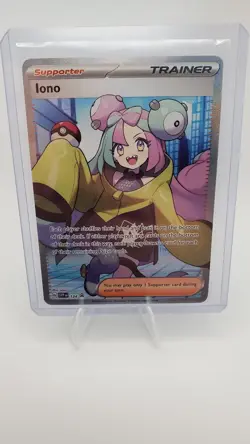 Iono 124 - Pokemon SV Scarlet & Violet Black Star Promo Full Art Trainer Holo NM - Image 3