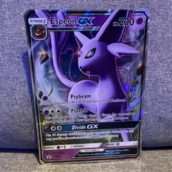 Pokemon Card Espeon GX SM35 Black Star Promo Jumbo / Oversized - Image 1