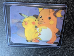 Pokemon Pikachu Raichu 3D Lenticular Promo Card Viz Video Pioneer PIKA-0030D/DVD - Image 1