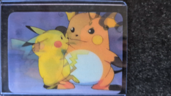 Pokemon Pikachu Raichu 3D Lenticular Promo Card Viz Video Pioneer PIKA-0030D/DVD - Image 2