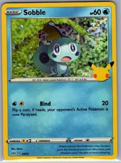 Sobble - 24/25 Holo McDonald's 25th Anniversary Promos - Pokemon Card - NM - Image 1