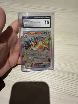 Pokemon Flareon ex #014 CGC 10 Gem Mint Prismatic Evolutions NOT PSA 10 - Image 1