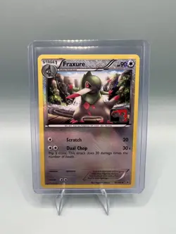 Fraxure 87/101, NM, Crosshatch Reverse Holo League Promo Pokemon TCG Cards Stamp - Image 1