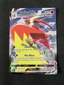 Pokemon TCG Blaziken VMAX Silver Tempest TG15/TG30 Full Art Gallery Rare NM - Image 1