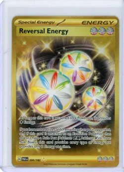 Reversal Energy 266/182 POKEMON Sv04: Paradox Rift Holo Rare Gold ! - Image 1