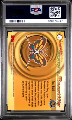 2003 TOPPS POKEMON ADVANCED #18 BEAUTIFLY PSA 10 - Image 2