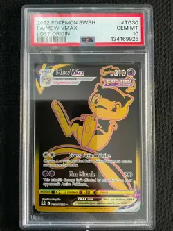 Mew VMAX TG30/TG30 *PSA 10* Lost Origin Trainer Gallery Pokemon TCG - Image 1