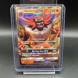 Pokemon TCG Incineroar GX 27/149 Sun & Moon Base Set Holo LP - Image 1