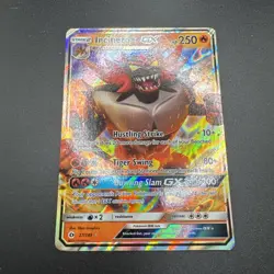Pokemon TCG Incineroar GX 27/149 Sun & Moon Base Set Holo LP - Image 2