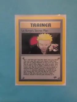 Lt. Surge's Secret Plan - 107/132 - Pokemon Gym Challenge Unlimited Rare Card NM - Image 4