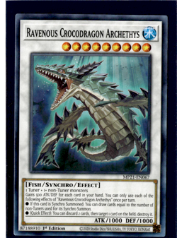 Ravenous Crocodragon Archethys | MP21-EN067 | Yu-Gi-Oh! TCG - Image 1