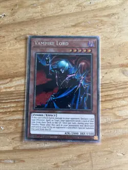 YUGIOH RA03-EN128 Vampire Lord Platinum Secret Rare 1st Edition NM - Image 1