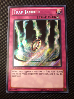 Yu-Gi-Oh! Trap Jammer, LCJW-EN111, Secret Rare, 1. Edition, Englisch, Excellent - Image 1