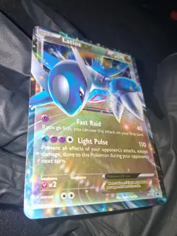 Latios‑EX XY72 Black Star Promo Holo LP Pokemon TCG Dragon EX Card - Image 1