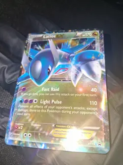 Latios‑EX XY72 Black Star Promo Holo LP Pokemon TCG Dragon EX Card - Image 2