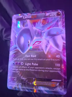 Latios‑EX XY72 Black Star Promo Holo LP Pokemon TCG Dragon EX Card - Image 4