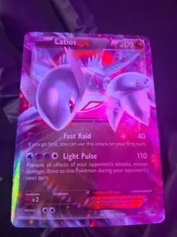 Latios‑EX XY72 Black Star Promo Holo LP Pokemon TCG Dragon EX Card - Image 5