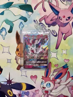 Pokemon 2017 Sun & Moon Guardians Rising Sylveon GX 92a/145 NM - Image 1