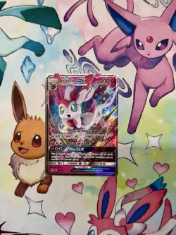 Pokemon 2017 Sun & Moon Guardians Rising Sylveon GX 92a/145 NM - Image 2