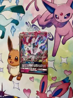 Pokemon 2017 Sun & Moon Guardians Rising Sylveon GX 92a/145 NM - Image 3