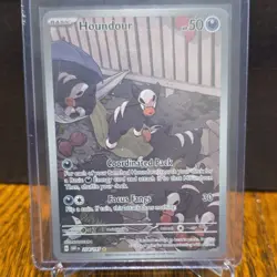 Pokemon Houndour Obsidian Flames 204/197 Illustration Rare Full Art Basic 50 HP - Image 1