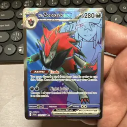 Pokemon Ns Zoroak Full Art Ultra Rare 175/159 Journey Together NM - Image 1