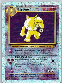 Pokemon TCG Hypno Rare Reverse Holo Legendary Collection 025/110 MP - Image 1