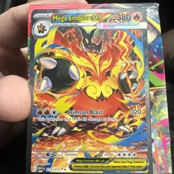 Pokemon Mega Emboar EX Holo Card 273/217 Nintendo TCG Standard Fire - Image 1