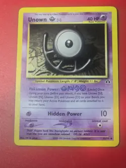 Unown U 51/75 Neo Discovery Unlimited 2001 Pokemon Card Uncommon Lp - Image 1