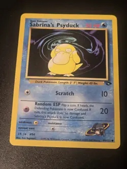 Pokemon Card Sabrina's Psyduck Gym Challenge Common 99/132 - MP/HP - Image 1