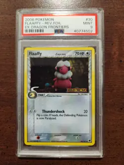 🔥🔥PSA 9 Flaaffy Reverse Holo Pokemon Card 2006 EX Dragon Frontiers 30/101🔥🔥 - Image 1