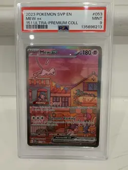 Pokemon Mew ex #053 PSA 9 Holo SVP Scarlet & Violet Promo Card 2023 English - Image 1
