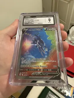 CGC 9 ERROR MISCUT Origin Forme Dialga V 177/189 Alt Art Astral Radiance Pokemon - Image 4