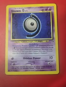 Unown D 47/75 Neo Discovery Unlimited 2001 Pokemon Card Uncommon NM - Image 1
