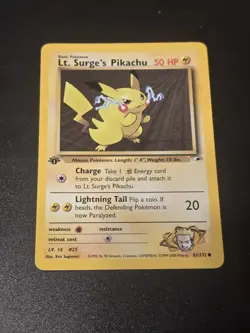 Pokemon Lt. Surge's Pikachu Gym Heroes 81/132 - Image 1