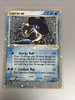 Pokemon TCG Lapras EX Ruby and Sapphire Holo Ultra Rare LP - Image 2