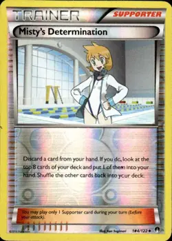 Pokemon Reverse Holo Misty's Determination XY - BREAKpoint 104/122 LP - Image 1